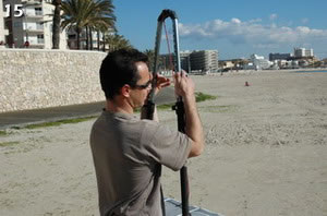 montaje de una vela de windsurf
